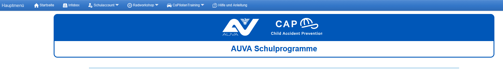 Grafik Schulaccount AUVA CoPilotenTraining